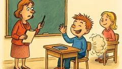 Barzelletta: La maestra chiede: com'è composta l'aria?