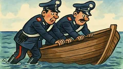 Barzelletta: due carabinieri spingono la barca...