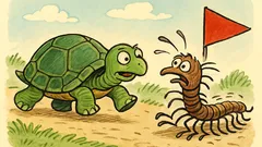 Barzelletta: Se millepiedi e tartaruga fanno gara