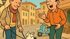 Barzelletta: Un tipo passeggia col cane...
