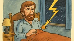 Barzelletta: Una notte Chuck Norris e un fulmine