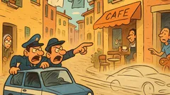 Barzelletta: Due carabinieri inseguono una BMW in Panda