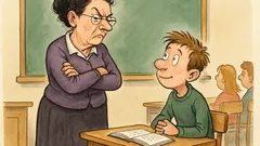 Barzelletta: Prof severissima interroga Farazzi