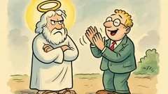 Barzelletta: Diffidate degli ottimisti, claque di Dio