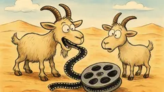 Barzelletta: Due capre affamate nel deserto