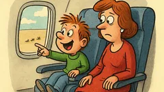 Barzelletta: Pierino sale sull’aereo e…