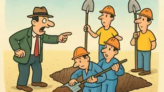 Barzelletta: tre matti scavano una buca…