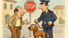 Barzelletta: Un signore incontra un carabiniere col cane