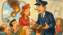 Barzelletta: Il pilota distribuisce paracadute ai passeggeri