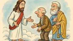 Barzelletta: In paradiso Gesù e san Pietro litigano