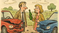 Barzelletta: Incidente, vino miracoloso e… la polizia