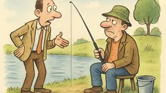 Barzelletta: Un tipo vede una canna senza filo