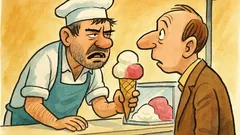 Barzelletta: Un gelataio rauco, solo due gusti