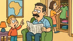 Barzelletta: Papà, papà, dov’è l’Africa?