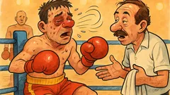 Barzelletta: Un pugile sul ring le prende