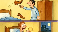 Barzelletta: lancia le scarpe alle due di notte