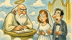 Barzelletta: Una coppia chiede nozze in Paradiso