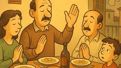 Barzelletta: Un bambino è a cena dai vicini