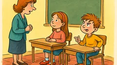 Barzelletta: La maestra chiede: «Isabella, che fai?»