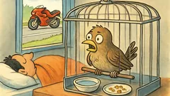 Barzelletta: un motociclista e un passerotto in autostrada