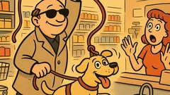 Barzelletta: Un cieco entra al supermercato...