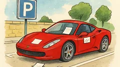 Barzelletta: Mio zio lascia la Ferrari in parcheggio