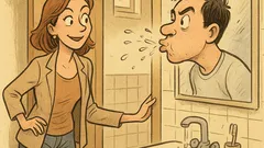 Barzelletta: Ilary sente sputare in bagno