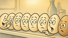 Barzelletta: Dieci uova chiacchierano nel frigo