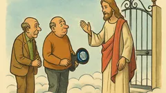 Barzelletta: Tre uomini bussano al Paradiso