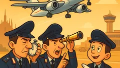 Barzelletta: Tre carabinieri a Malpensa scommettono