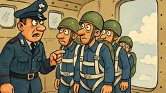 Barzelletta: scuola di paracadutismo per carabinieri