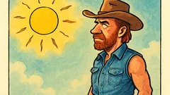 Barzelletta: Quando Chuck Norris fissa il sole...