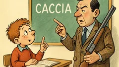 Barzelletta: Pierino chiede se “caccia” ha doppia C