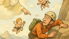 Barzelletta: Un alpinista sente la voce di Dio