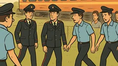 Barzelletta: Partita benefica Carabinieri-Polizia vicino ai binari