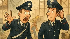 Barzelletta: Due carabinieri in un cantiere