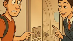 Barzelletta: In aereo il bagno è sempre occupato