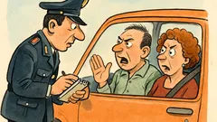 Barzelletta: un carabiniere ferma una coppia...