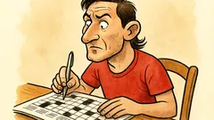 Barzelletta: Totti fa un cruciverba, 5 verticale...