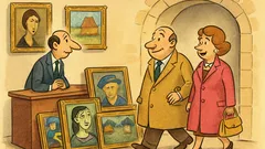 Barzelletta: Un milionario entra in galleria d’arte