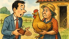 Barzelletta: Un milanese compra una gallina in Brianza