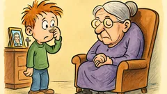 Barzelletta: Pierino: «Nonna, qui puzza!»