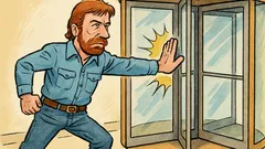 Barzelletta: Chuck Norris e la porta girevole