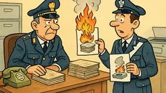 Barzelletta: «Maresciallo, posso bruciare le pratiche?»