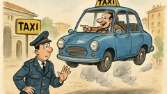Barzelletta: Un carabiniere e i taxi volanti