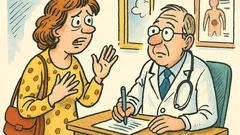 Barzelletta: Dottore, mio marito mi vuole cacciare