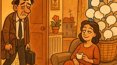 Barzelletta: Rientro dal lavoro, mia moglie...