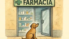 Barzelletta: Entra un cane in farmacia...