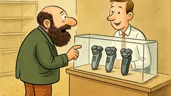 Barzelletta: «Volevo vedere dei rasoi elettrici…»