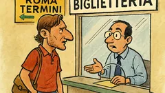 Barzelletta: Totti alla biglietteria di Termini